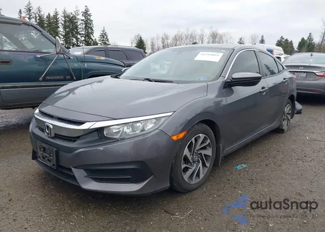 2018 Honda Civic Ex z USA, uszkodzony, nr VIN 2HGFC2F72JH579704